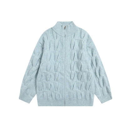 UNIKCOSA Velora Premium Jacquard Cardigan Collared Coat 💫