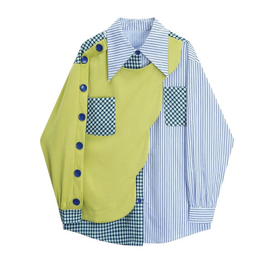 UNIKCOSA LuxeEase Harajuku Patchwork Sweatshirt Women 🌆