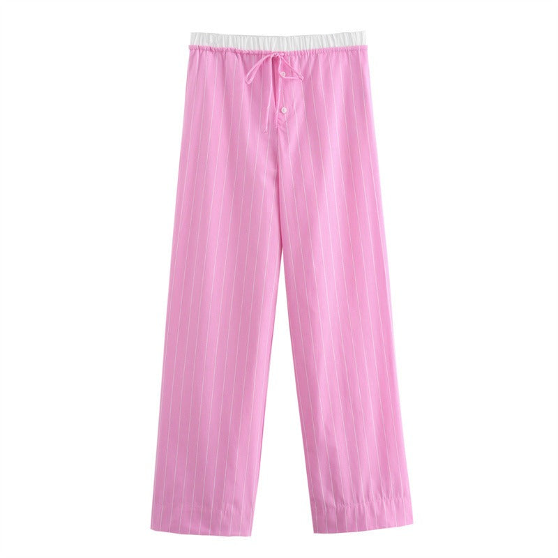 UNIKCOSA LuxeEase Patchwork Pajama Set With Rolling Edge 💫