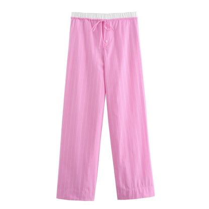 UNIKCOSA LuxeEase Patchwork Pajama Set With Rolling Edge 💫