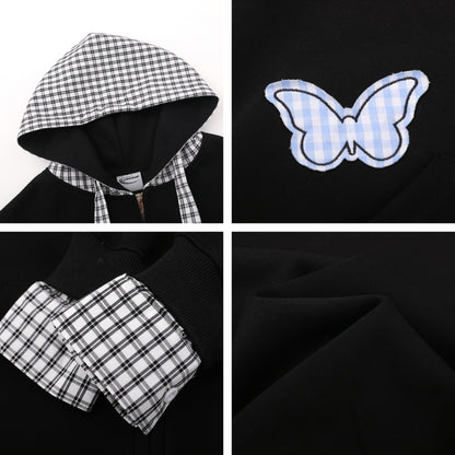 UNIKCOSA RetroMuse Two Piece Hooded Cardigan Sweatshirt 💫