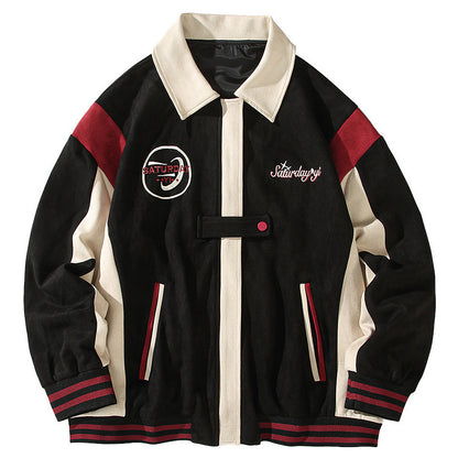 UNIKCOSA UrbanSoul Unisex Loose Street Jacket Round Hem 💫