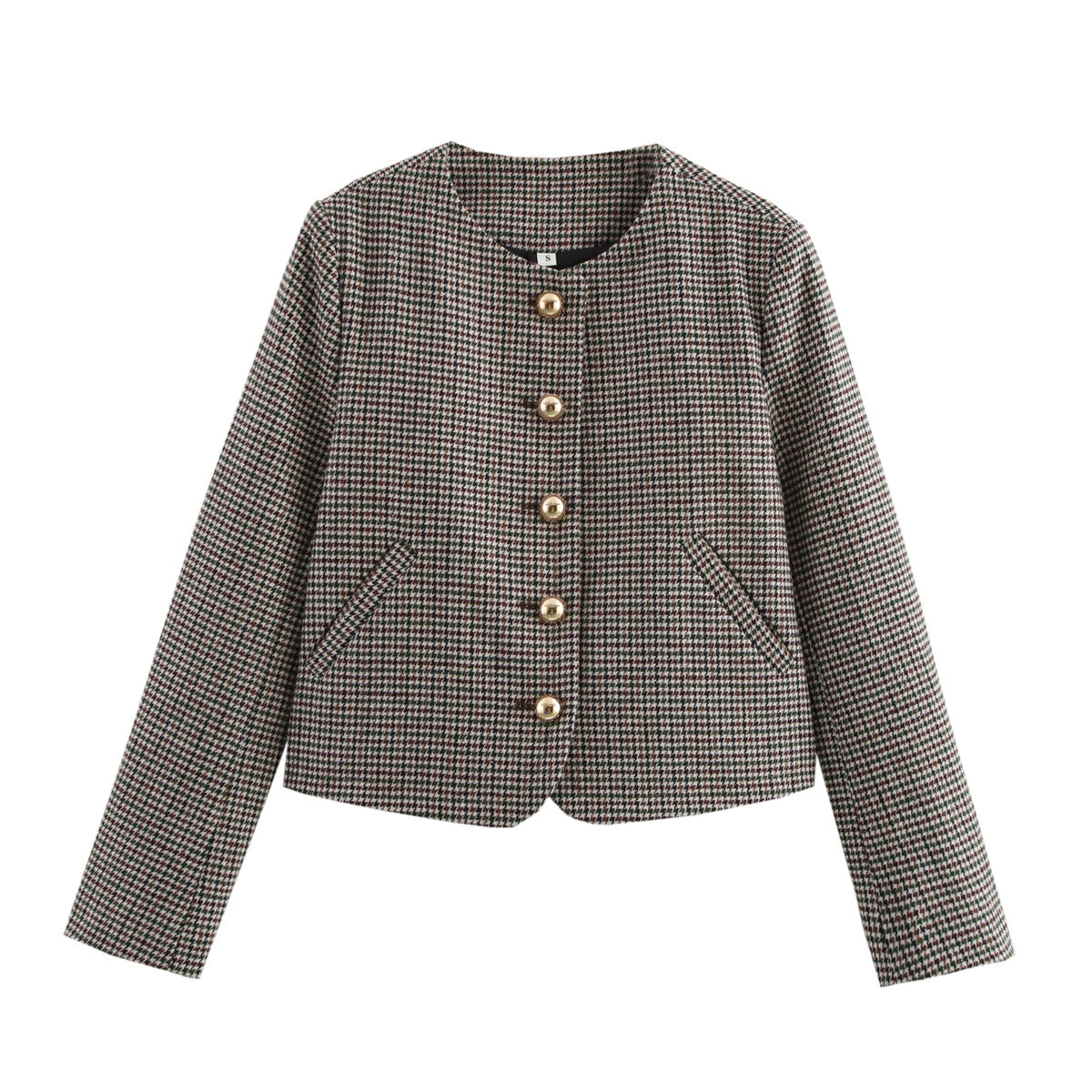 UNIKCOSA LuxeEase Longsleeve Suit Jacket Houndstooth Skirt💫