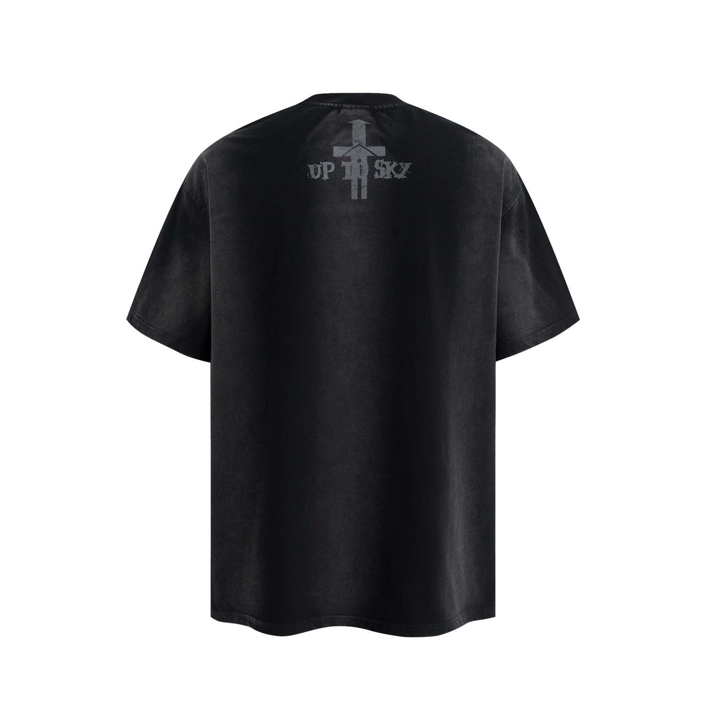 UNIKCOSA UrbanSoul Retro Cross LetterPrint Tee Unisex 💫