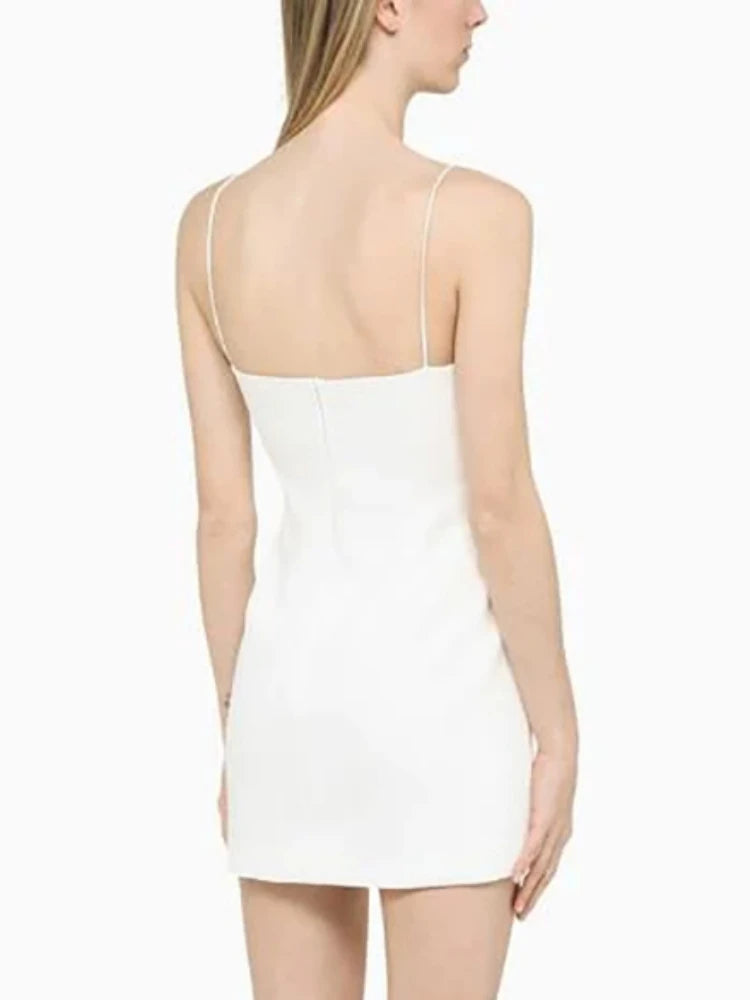 UNIKCOSA LuxeEase Hanging Strap Flower Nightclub Dress 💫