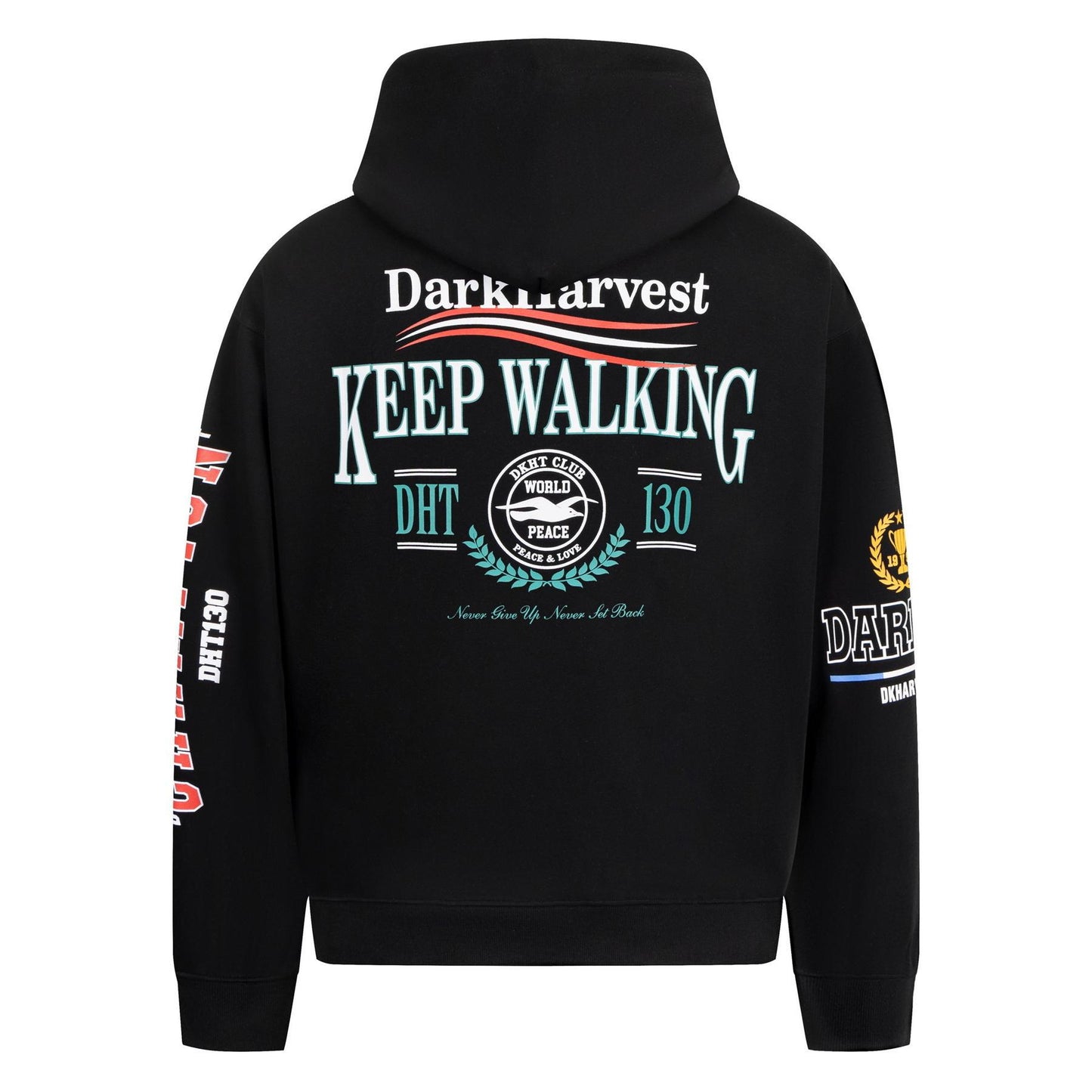 UNIKCOSA UrbanSoul Loose Fit Mottled Letter Hoodie 🌆