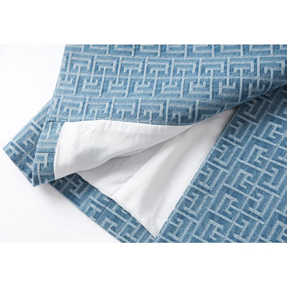 UNIKCOSA Velora Blue Sleeveless Vest Dress Jacquard Denim 💫