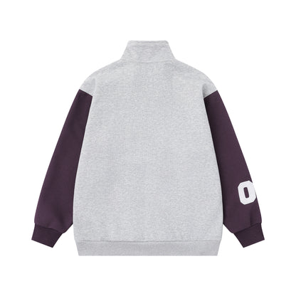 UNIKCOSA UrbanSoul Color Block Jacket With Stand Collar 💫