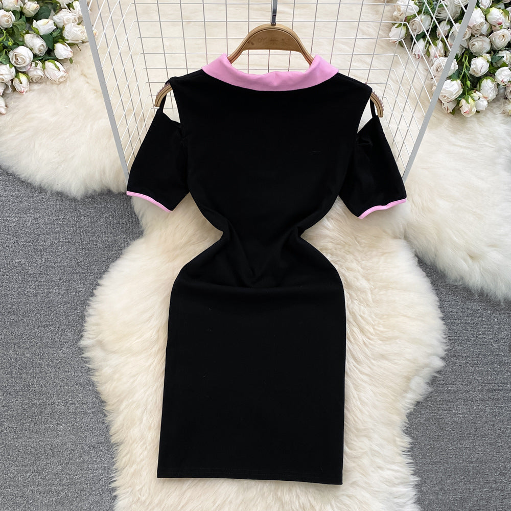 UNIKCOSA Velora Sheath Dress Black Matte Silk One Size 💫