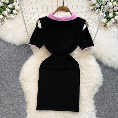 UNIKCOSA Velora Sheath Dress Black Matte Silk One Size 💫