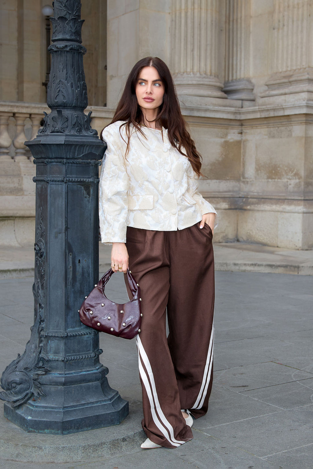 Striped trousers