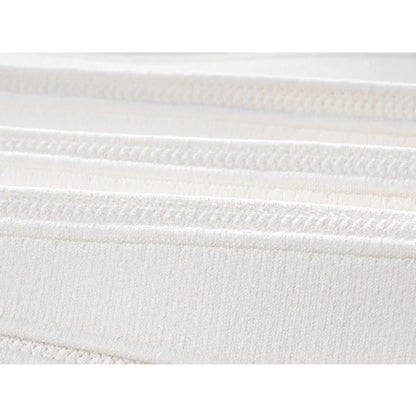 UNIKCOSA Velora A-Line Knit Skirt Black White Mini 🌸