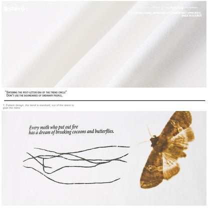 UNIKCOSA UrbanSoul Spray Print Short Sleeve Tee Shirt 💫