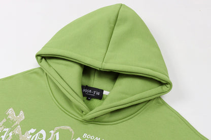 UNIKCOSA UrbanSoul Vintage Plush Hoodie Unisex High Street 💫