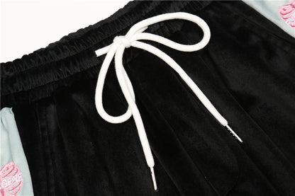 UNIKCOSA Love Embroidery Casual Suit – Two-Piece Street Set for Men