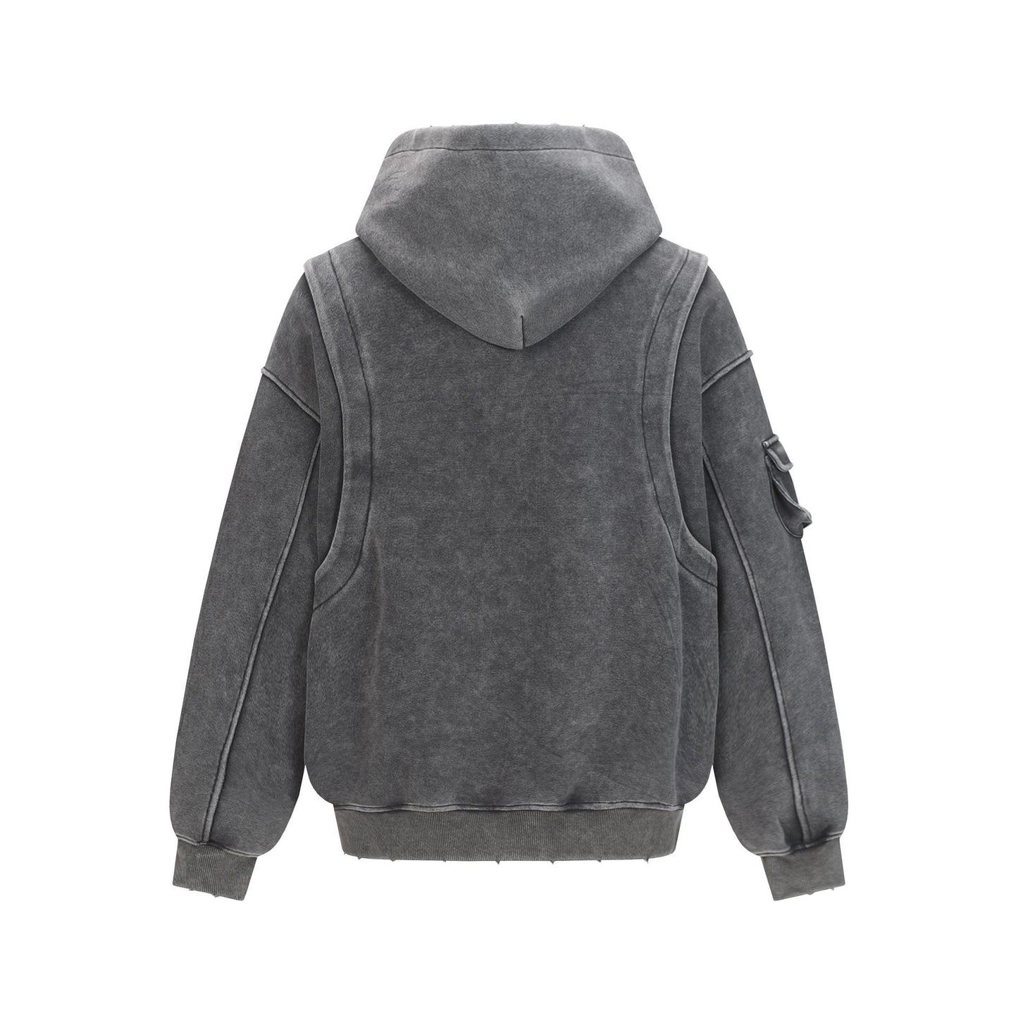 UNIKCOSA RetroMuse Vintage Letter-Washed Hooded Sweatshirt 💫