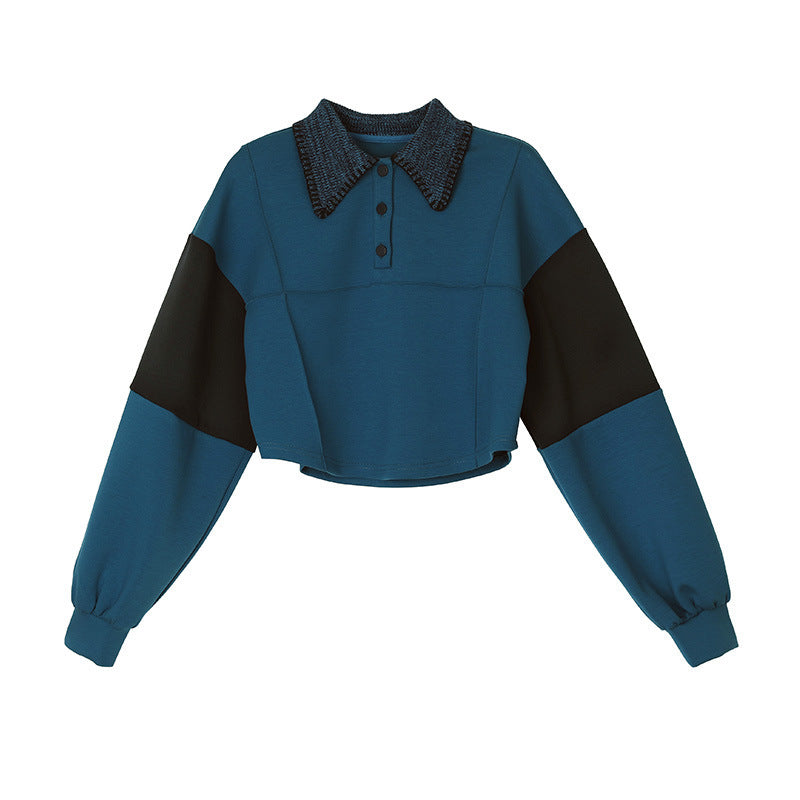 UNIKCOSA Velora Korean Style Color Matching Pullover 💫