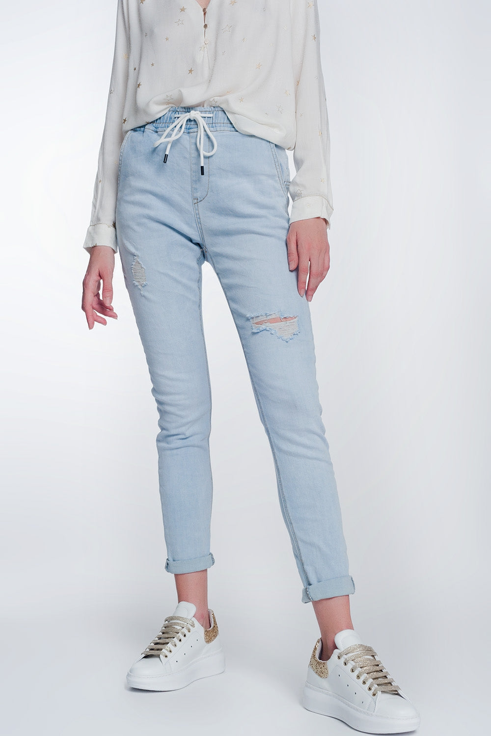 Jogger jeans in lightwash