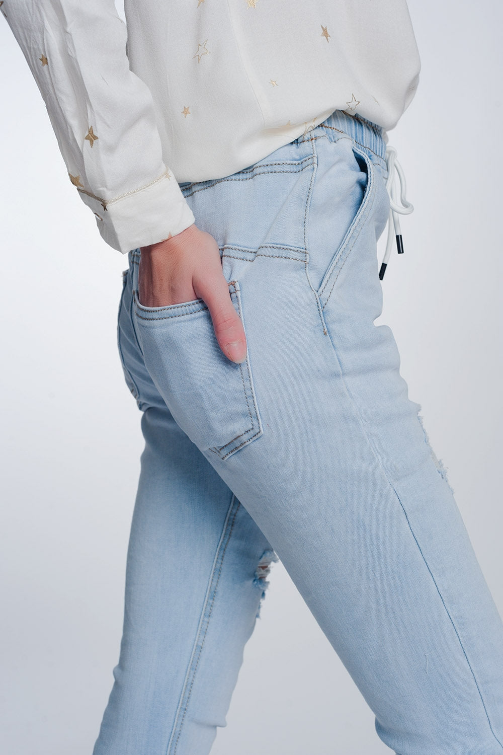 Jogger jeans in lightwash