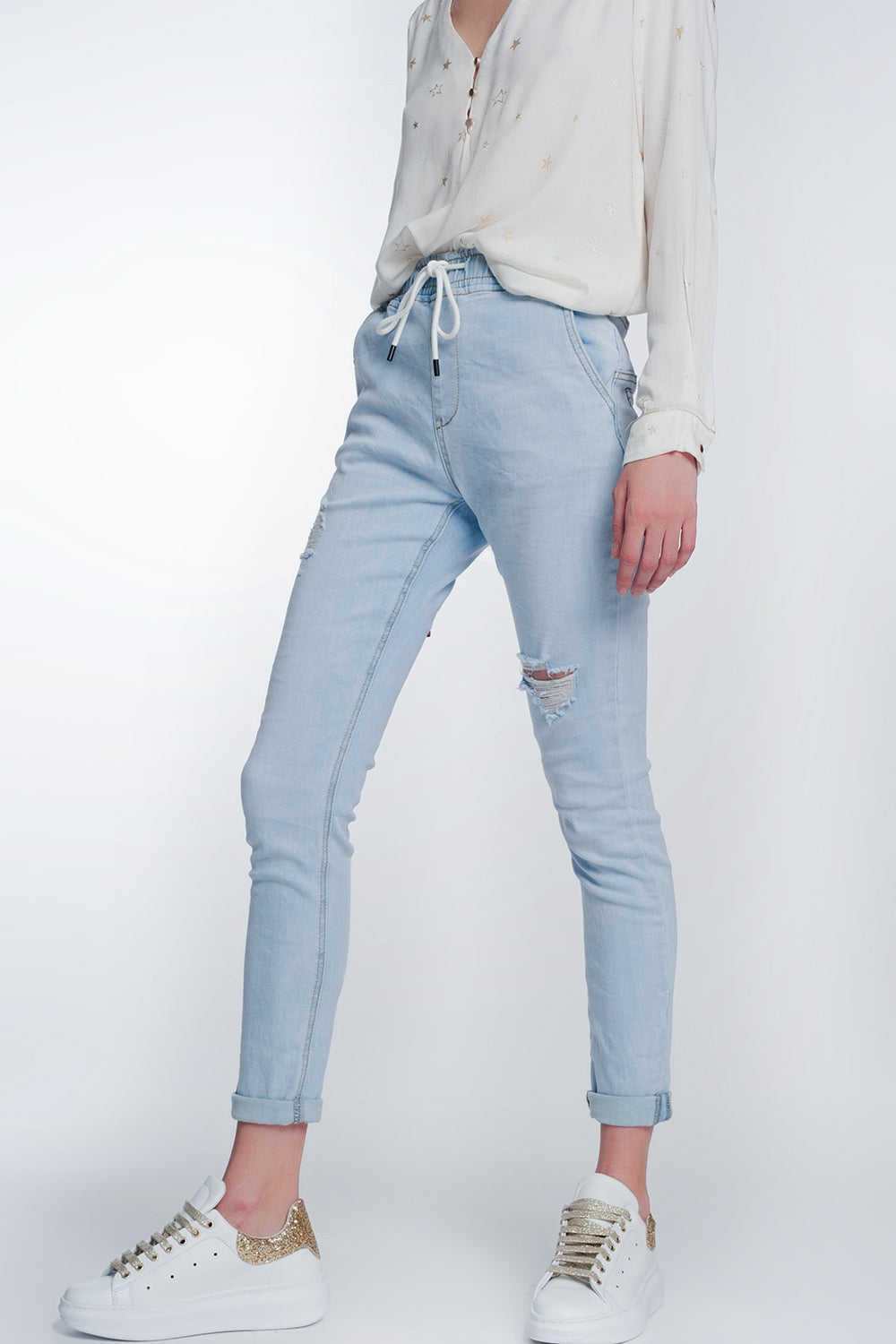 Jogger jeans in lightwash