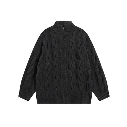 UNIKCOSA Velora Premium Jacquard Cardigan Collared Coat 💫