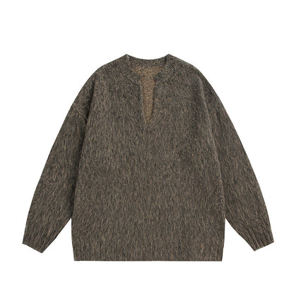 UNIKCOSA LuxeEase VNeck Pullover Sweater Loose Top 💫