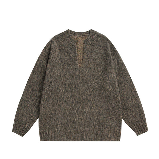 UNIKCOSA LuxeEase VNeck Pullover Sweater Loose Top 💫