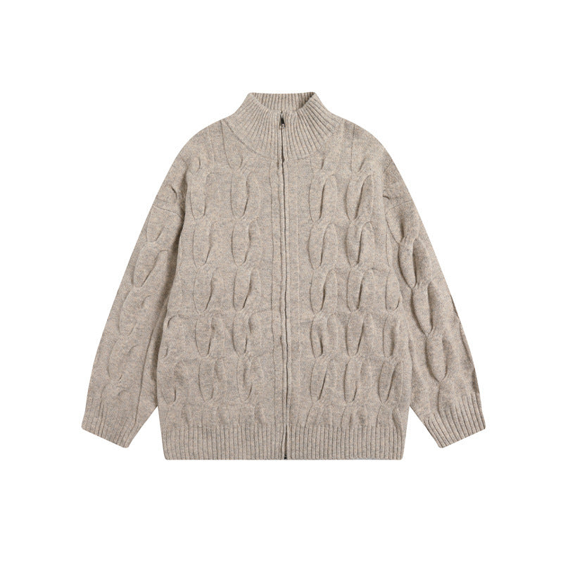UNIKCOSA Velora Premium Jacquard Cardigan Collared Coat 💫