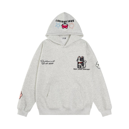 UNIKCOSA Velora Embroidered Velcro Design Hoodie Luxe 💫