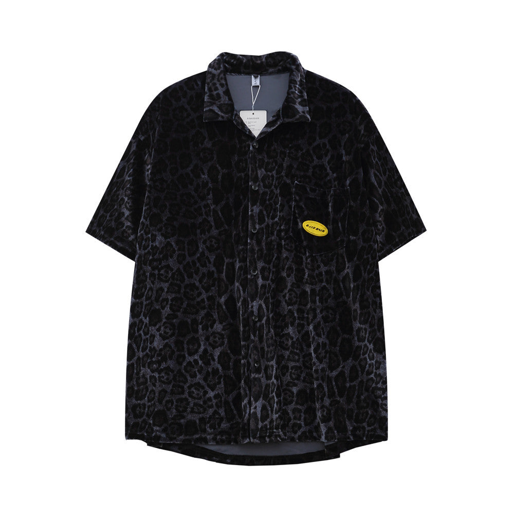 UNIKCOSA Velora Leopard Print Velvet Two Piece Set Men 💫