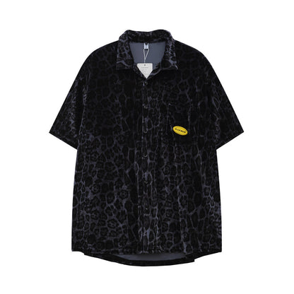 UNIKCOSA Velora Leopard Print Velvet Two Piece Set Men 💫