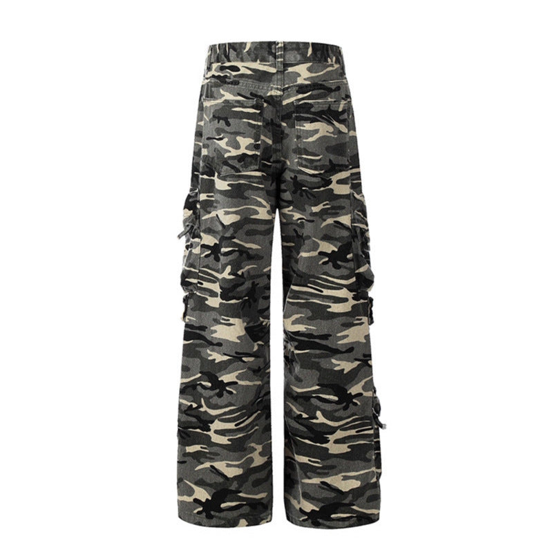 UNIKCOSA UrbanSoul StreetUtility Cargo Denim Pants 💫