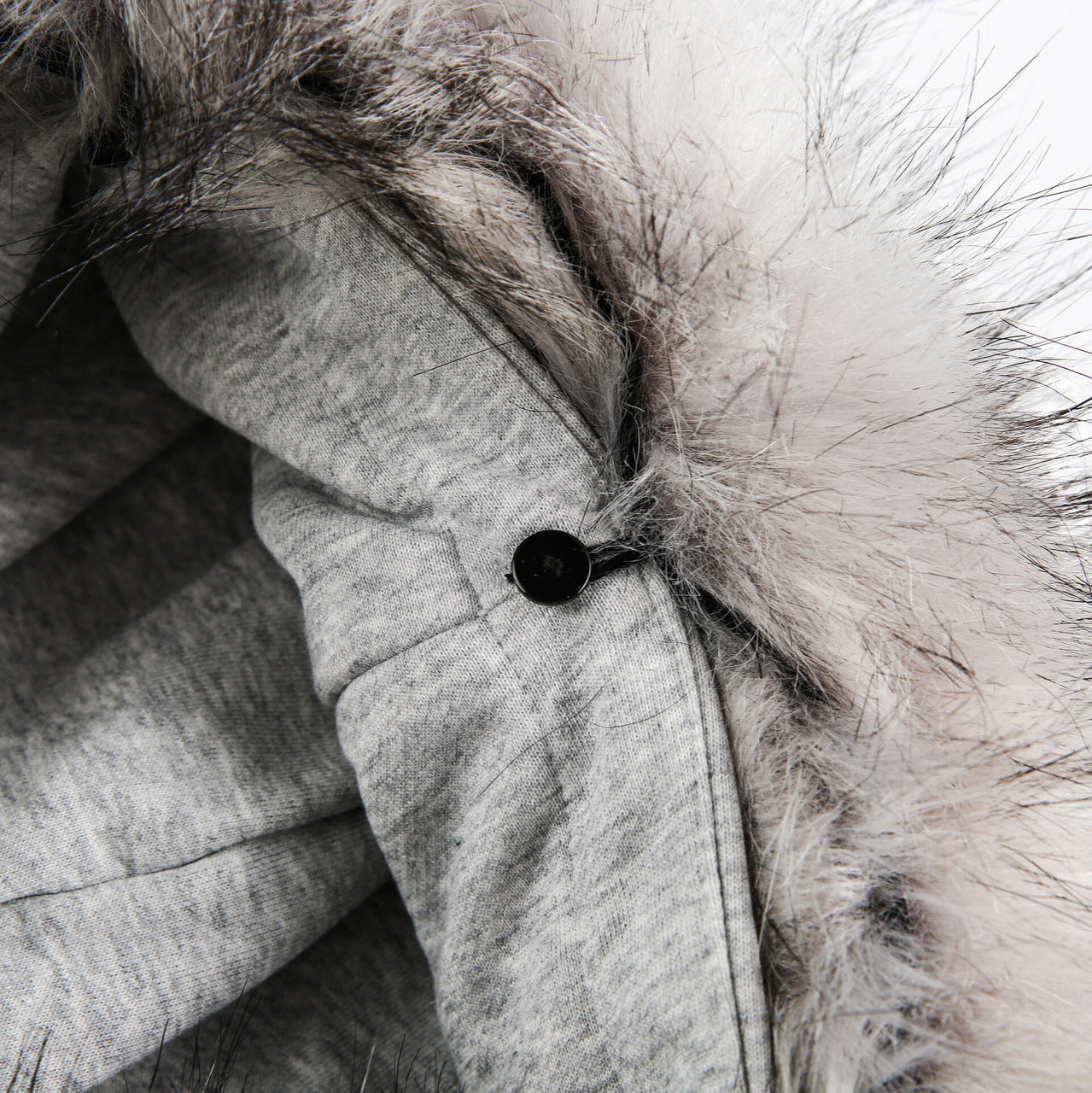 UNIKCOSA Velora Patterned Fur Collar Hooded Sweatshirt 💫