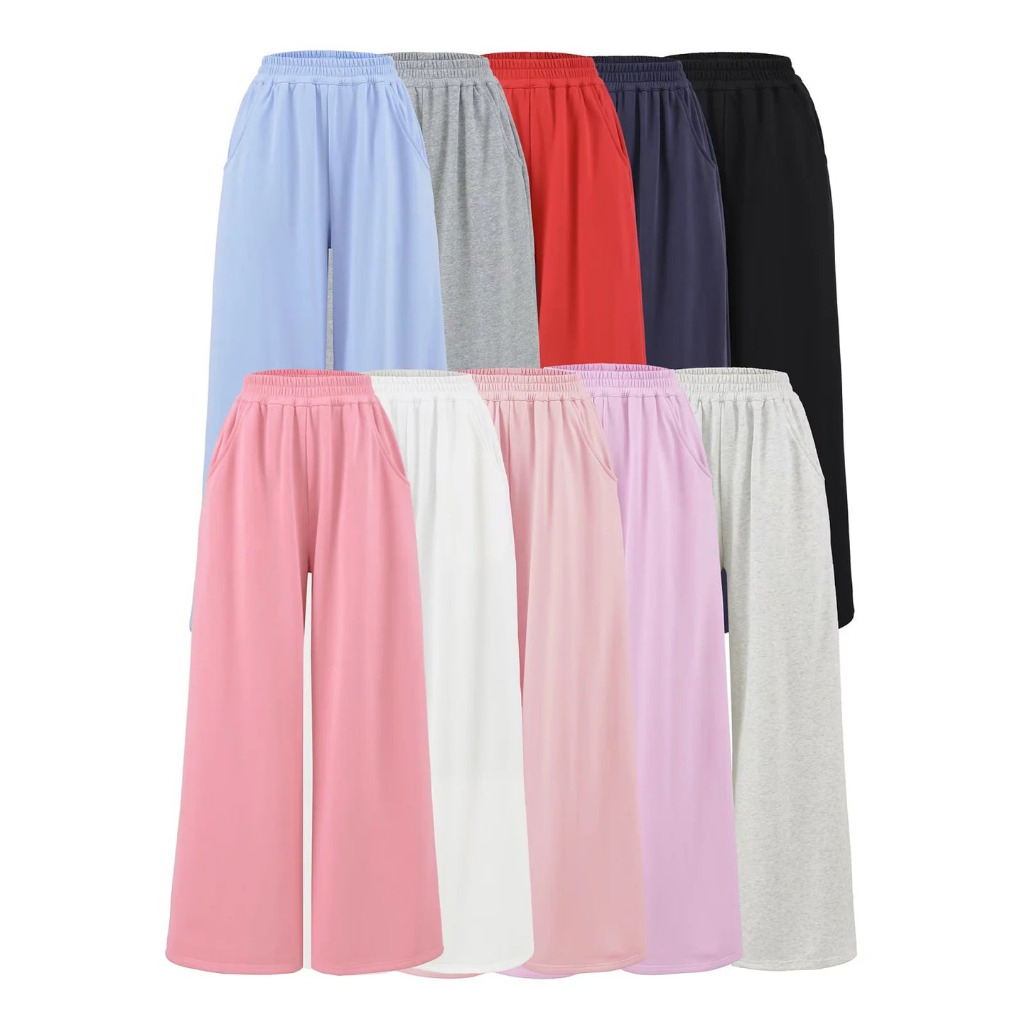 UNIKCOSA UrbanSoul Low Waist Wide Leg Pants For Women 🌆