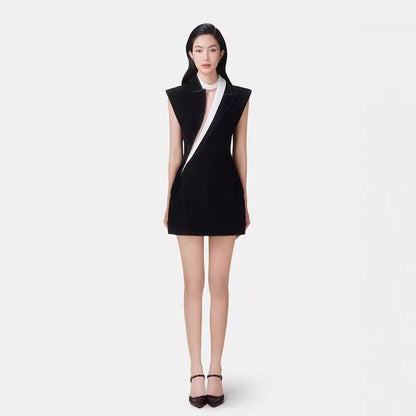 UNIKCOSA UrbanSoul A Line Short Skirt Contrast Color 🌆