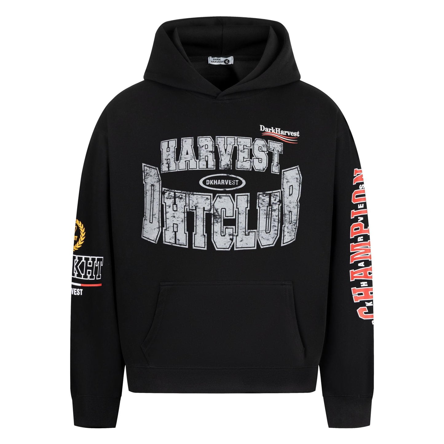 UNIKCOSA UrbanSoul Loose Fit Mottled Letter Hoodie 🌆