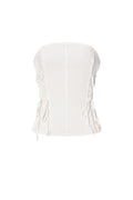 Woven Cotton Women's Denim Top Elegant Solid Color Spring/Summer