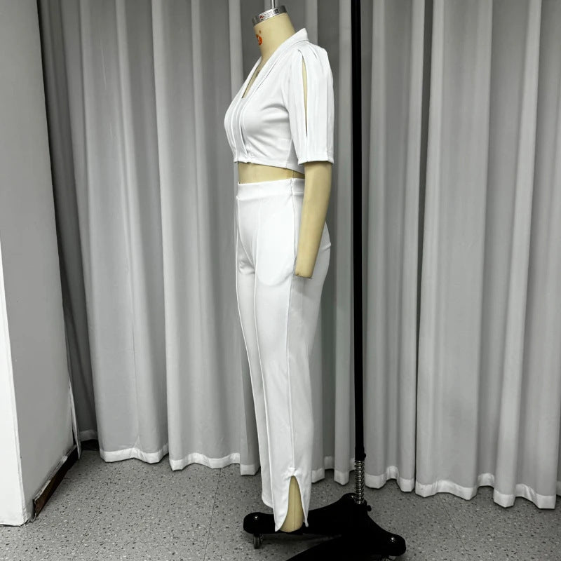 UNIKCOSA LuxeEase Two Piece Set Top High Waist Pants 💫