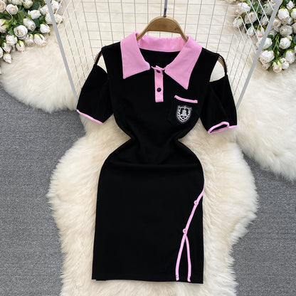 UNIKCOSA Velora Sheath Dress Black Matte Silk One Size 💫