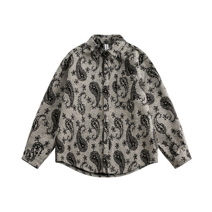 UNIKCOSA RetroMuse Cashew Flower Shirt CottonBlend 🌸