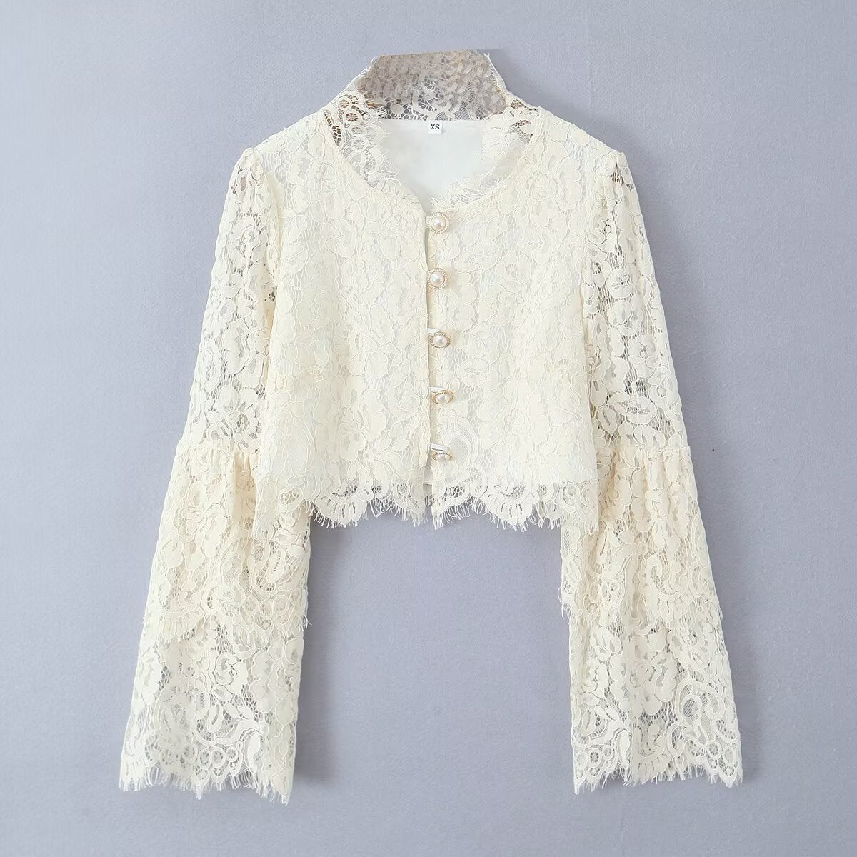 UNIKCOSA Velora Lace Collar Lace Top European Style 💫
