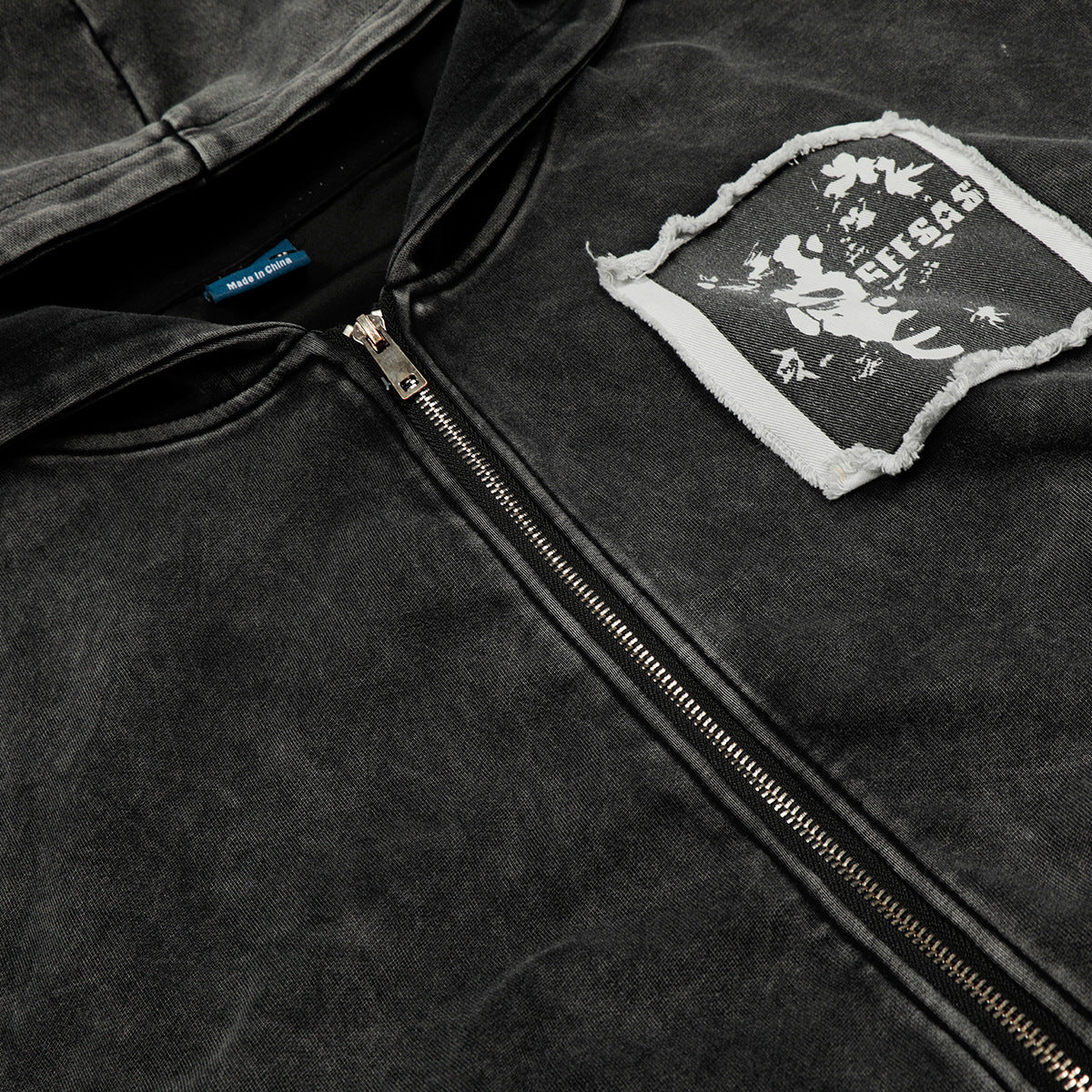 UNIKCOSA RetroMuse Vintage Zip Hoodie Short Jacket For Men🖤