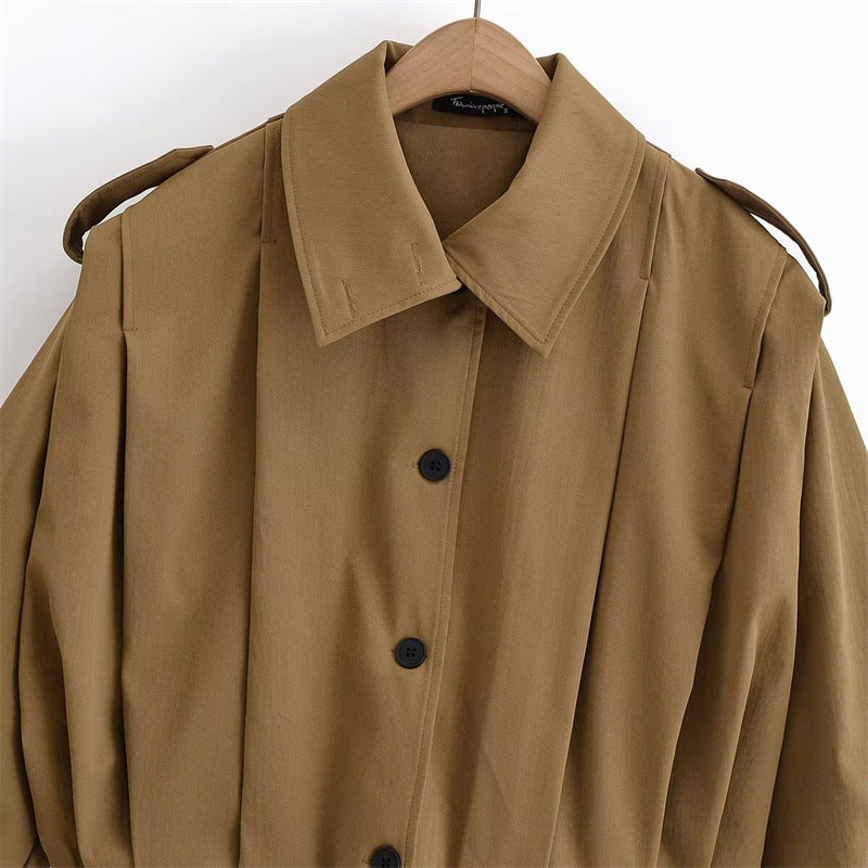 UNIKCOSA EuroChic Turn-Down Collar High-Neck Jacket for Women 🖤