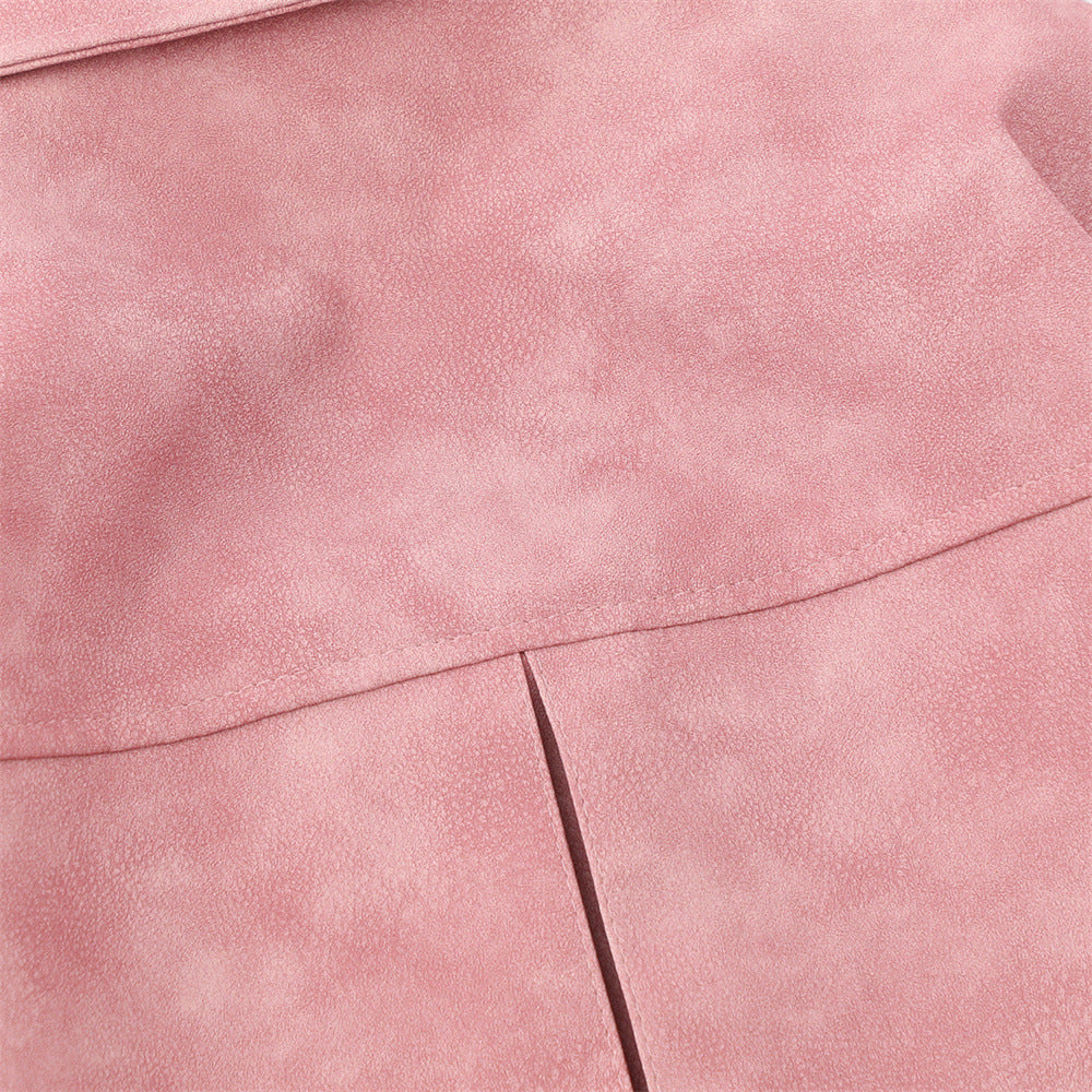 UNIKCOSA UrbanSoul PU Leather Jacket Loose Lapel Edition 🔥