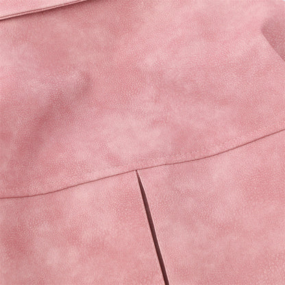 UNIKCOSA UrbanSoul PU Leather Jacket Loose Lapel Edition 🔥