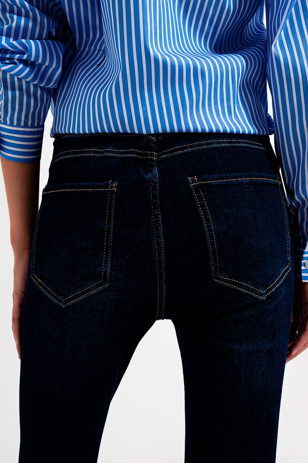 Skinny fit jeans dark blue wash