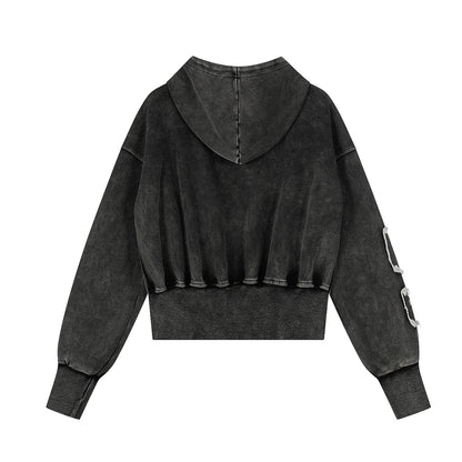 UNIKCOSA RetroMuse Vintage Zip Hoodie Short Jacket For Men🖤