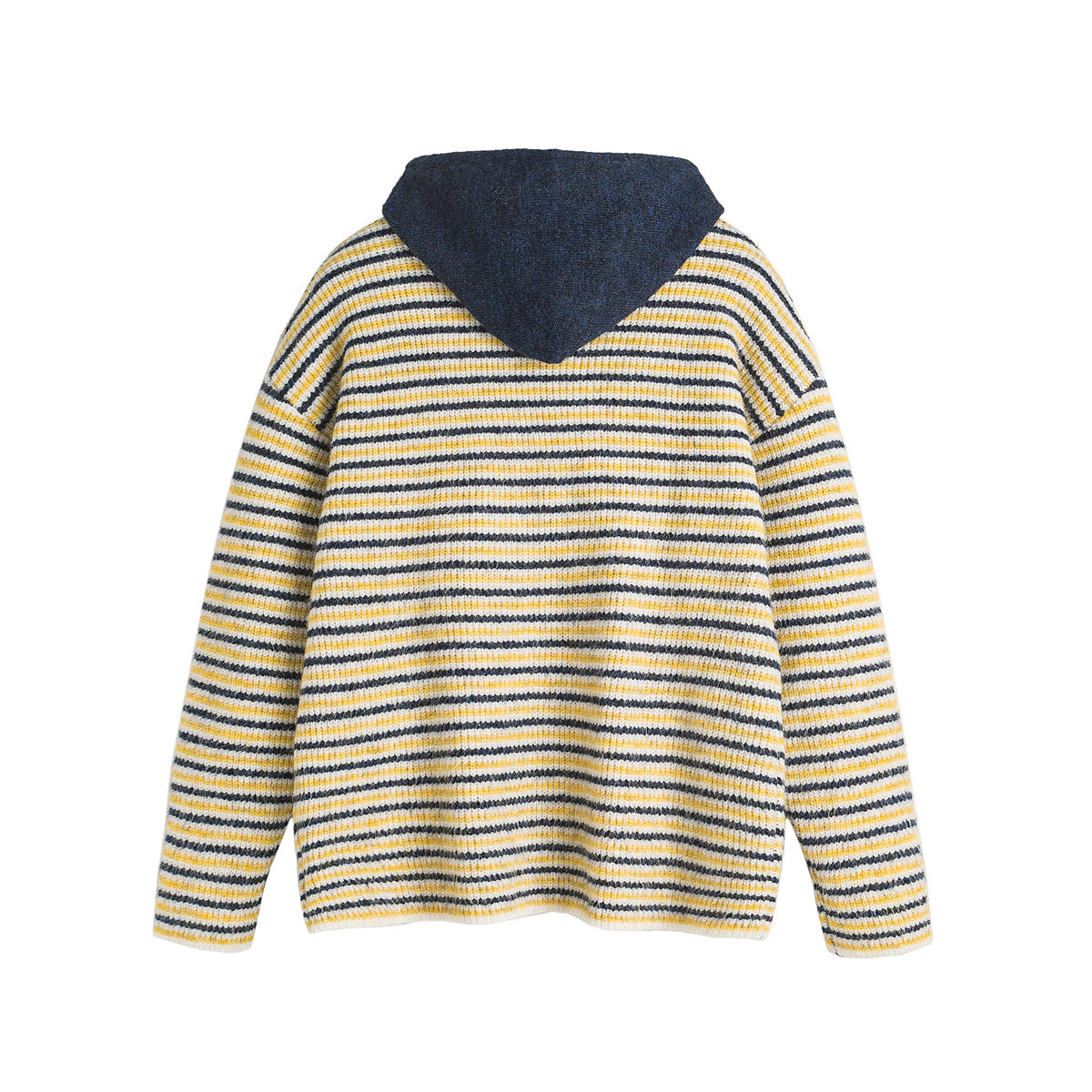 UNIKCOSA Velora Color Block Striped Hooded Knit Sweater 💫