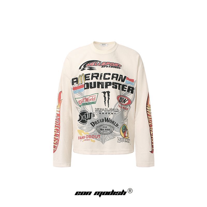 UNIKCOSA StreetTone Long Sleeve Graphic T-Shirt 🖤