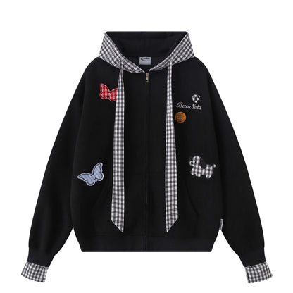 UNIKCOSA RetroMuse Two Piece Hooded Cardigan Sweatshirt 💫